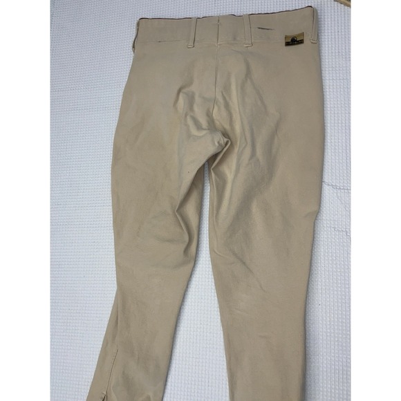 Grand Prix Breeches Beige Equestrian Horse Riding Pants Women's 29 Knee Pads - Picture 12 of 12